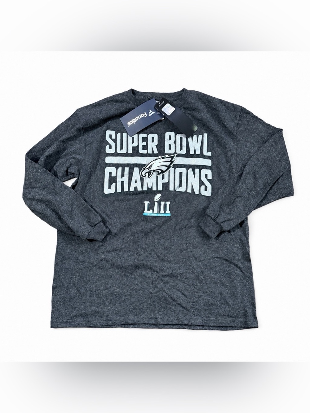 Philadelphia Eagles Super Bowl LII Champions Shirt Youth M NWT Fanatics